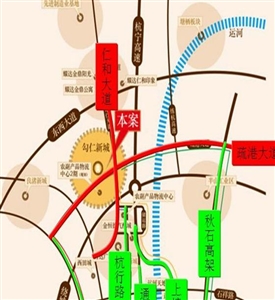 耀达金鼎华庭项目交通图