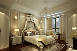 德意空港国际雅致地中海样板房卧室