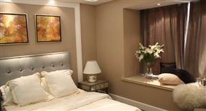 复地连城国际湖景样板房卧室